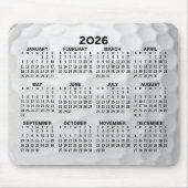 年表示カレンダー – 水平 マウスパッド (正面)