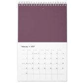 年計カスタム画用の壁カレンダー カレンダー (2月 2027)