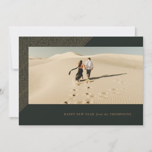 年賀エッチングフレーム横型フォトカード シーズンカード (正面)