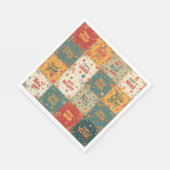 年賀パーティー用の紙ナプキン スタンダードランチョンナプキン (角)