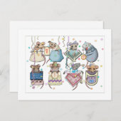 年賀ポケットネズミ葉書 ポストカード (正面/裏面)