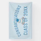 年賀学校の卒業 横断幕 (縦)