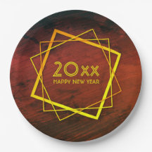 年賀新年20xx幾何学模様金ゴールド9"