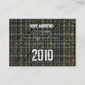 年賀状の区分が今年度に入力 コーリングカード (裏面)