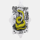 年賀状スネーク2025 オーナメントカード (右)