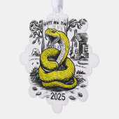 年賀状スネーク2025 オーナメントカード (左)