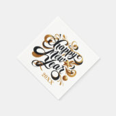 年賀状パーティーの追加日 スタンダードカクテルナプキン (角)