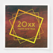 年賀状新年20xx幾何学的金ゴールド (正面)