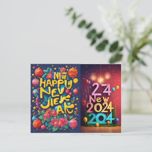 年賀状2024 ポストカード (スタンド正面)