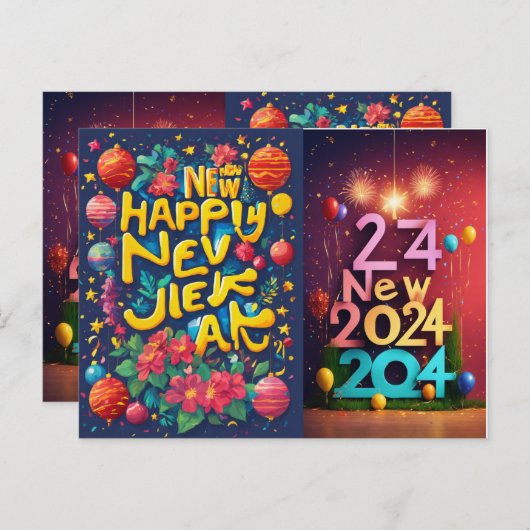年賀状2024 ポストカード (正面/裏面)