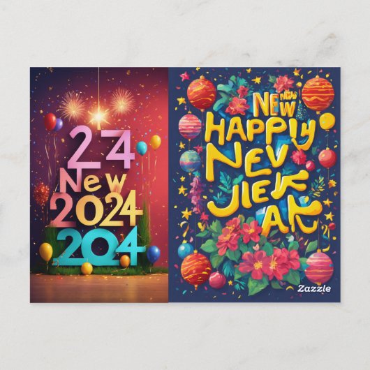 年賀状2024 ポストカード (裏面)