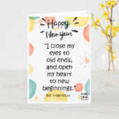 年賀状 カード (黄色い花)