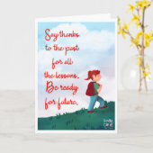 年賀状 カード (黄色い花)