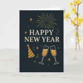 年賀状 カード (黄色い花)