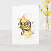 年賀状 カード (黄色い花)