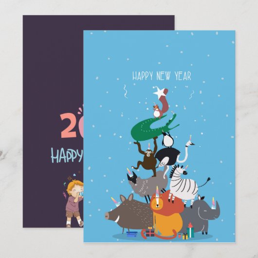 年賀状 サンキューカード (正面/裏面)