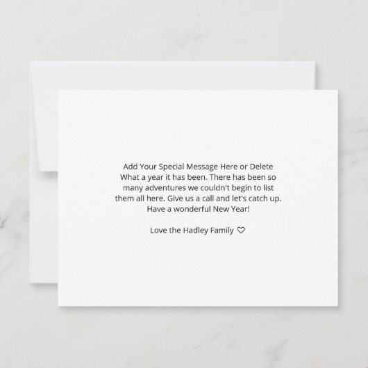 年賀状 ノートカード (裏面)