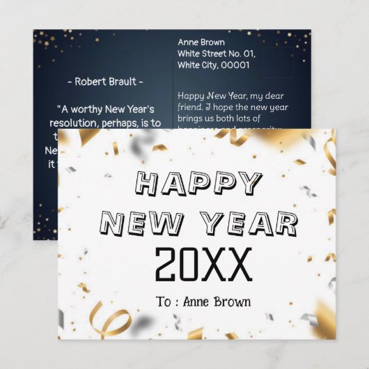 年賀状 ポストカード (正面/裏面)