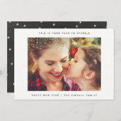 年賀状 |ミニマル金ゴールド シーズンカード (正面/裏面)