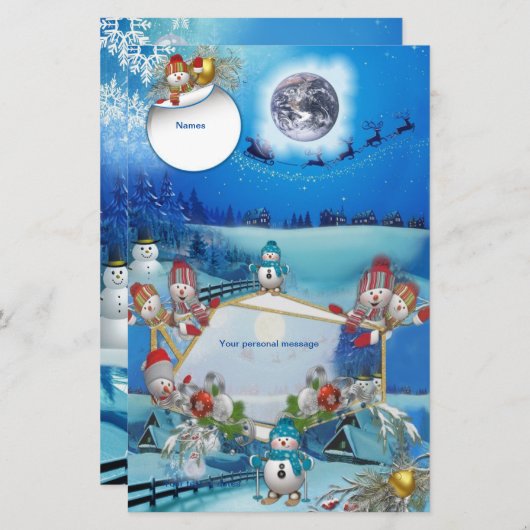 年賀状 便箋 (正面/裏面)