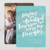 年賀状 素敵な筆致の写真 シーズンカード (正面/裏面)