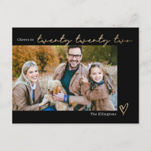 年賀状 編集可能 カラー 新年 ポストカード