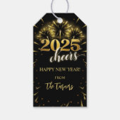年越しパーティー ゴールド＆ ギフトタグ (正面)