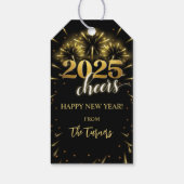 年越しパーティー ゴールド＆ ギフトタグ (裏面)