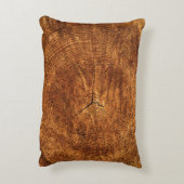 年輪の木のテクスチャ アクセントクッション (裏面(縦))
