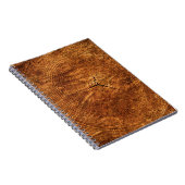 年輪の木の木のテクスチャ ノートブック (右側)