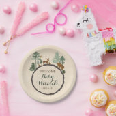 年輪の森林ベビーシャワーの紙皿 ペーパープレート (パーティー)