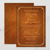 年輪の結婚式招待状 招待状 (正面/裏面)