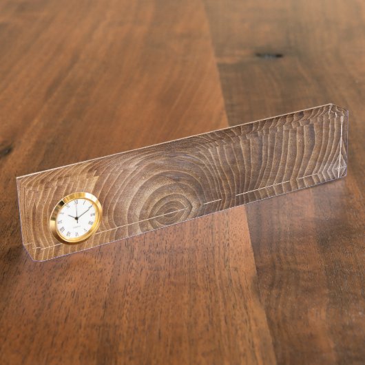 年輪 デスクネームプレート (側面)