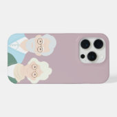 年配のカップルiPhoneケース iPhoneケース (裏面横)
