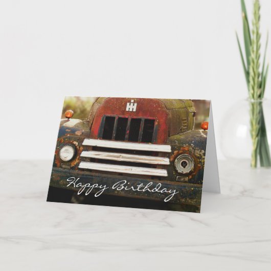 年配の人へのハッピーバースデー カード (正面)