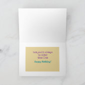 年配の人への誕生日 カード (内部)