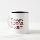 年配の割引 ツートーンマグカップ (正面左)