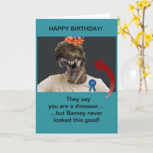 年配の男性誕生日の挨拶状 カード (黄色い花)