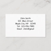 年配の男性魚釣り退職名刺 名刺 (裏面)