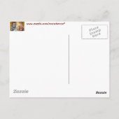 年配はっきりしたの女性 ポストカード (裏面)