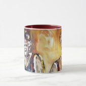 年配はっきりしたの女性 マグカップ (中央)