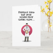 年配楽しむの誕生日カード カード (黄色い花)