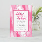 年配、ワイザー、ホッタホットピンク30歳の誕生日 招待状 (スタンド正面)