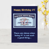 年金カード - テキストを変更する カード (黄色い花)