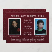 年鑑の写真 |フォトセーブ・ザ・デート案内 セーブザデート (正面/裏面)