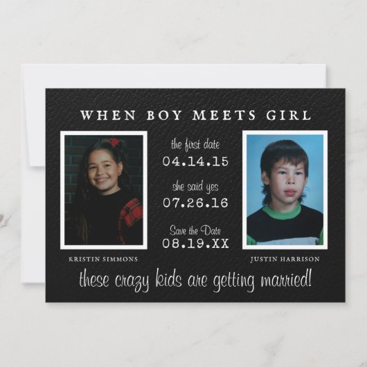 年鑑の写真 | 写真付きSave the Date(結婚式招待状)お知らせ セーブザデート (正面)