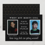 年鑑の写真 | 写真付きSave the Date(結婚式招待状)お知らせ セーブザデート (正面/裏面)