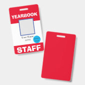 年鑑スタッフIDバッジ バッジ (正面＆裏面)