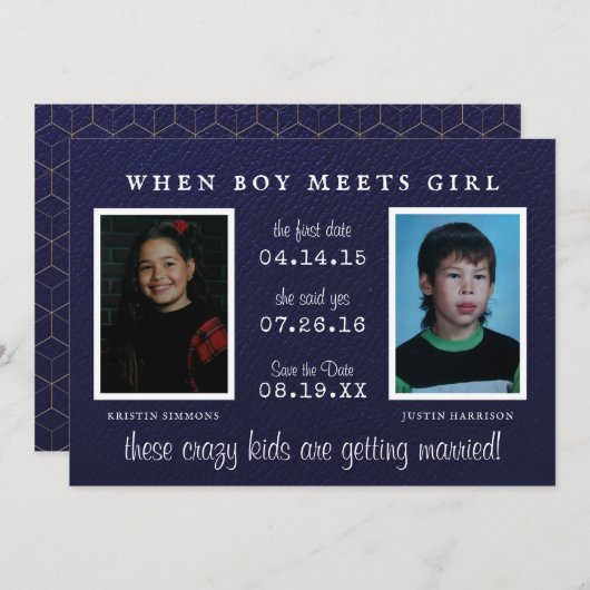 年鑑写真 | 写真 保存日程のお知らせ セーブザデート (正面/裏面)