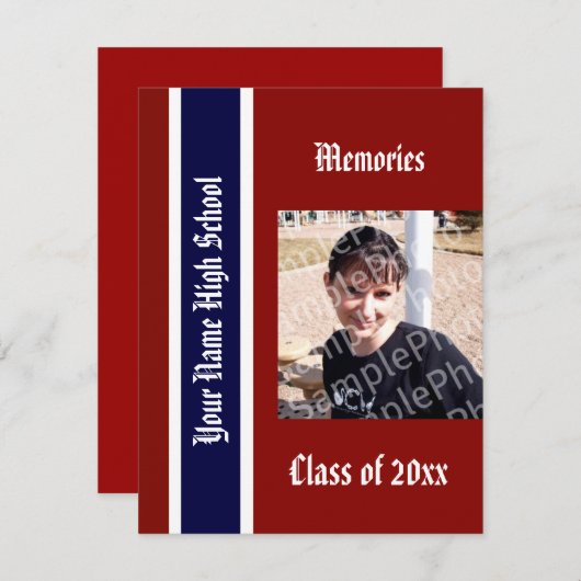 年鑑賞案 招待状 (正面/裏面)